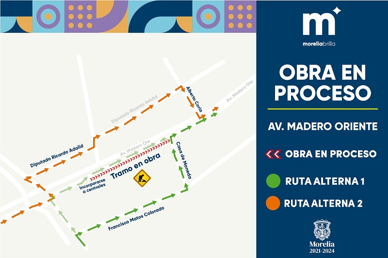 reencarpetamiento, Av. Madero Oriente, Morelia, Michoacán, Alfonso Martínez,