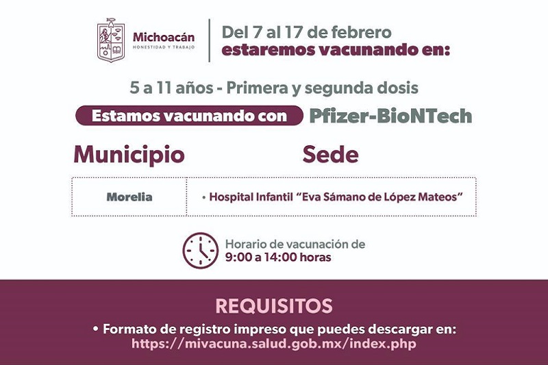 COVID-19, SSM, Vacunación, Michoacán