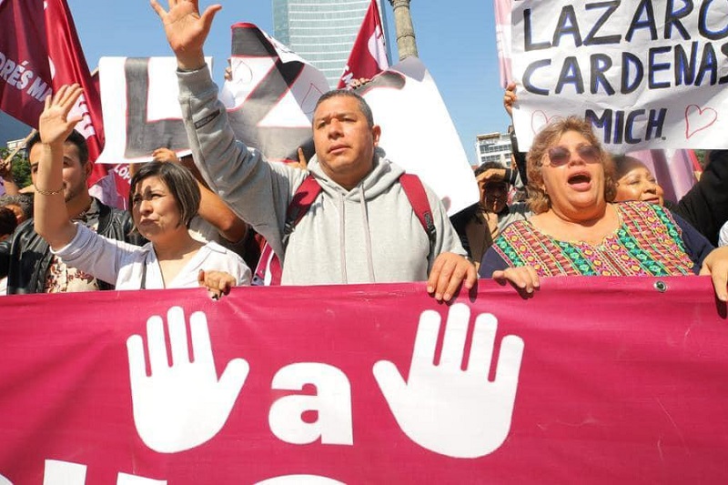 Juan Carlos Barragán, Zócalo de la CDMX, Marcha