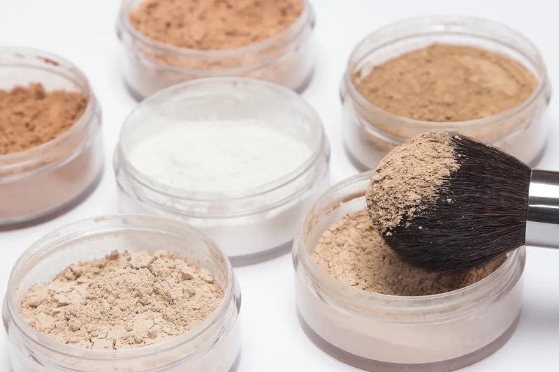 Cosméticos en polvo