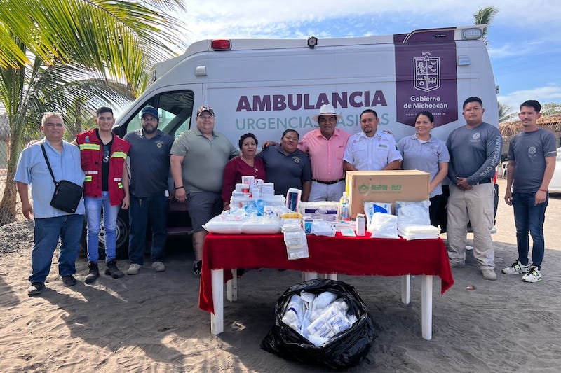 Ambulancia, equipo médico