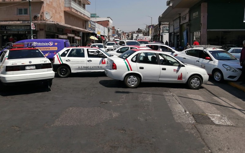 manifestación de taxistas, Morelia