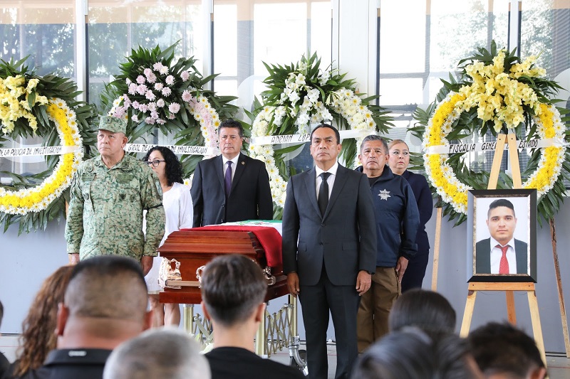FGE, Homenaje a policías fallecidos, Morelia, Misión del Valle