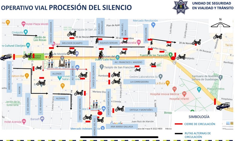 Circulación Morelia, Semana Santa