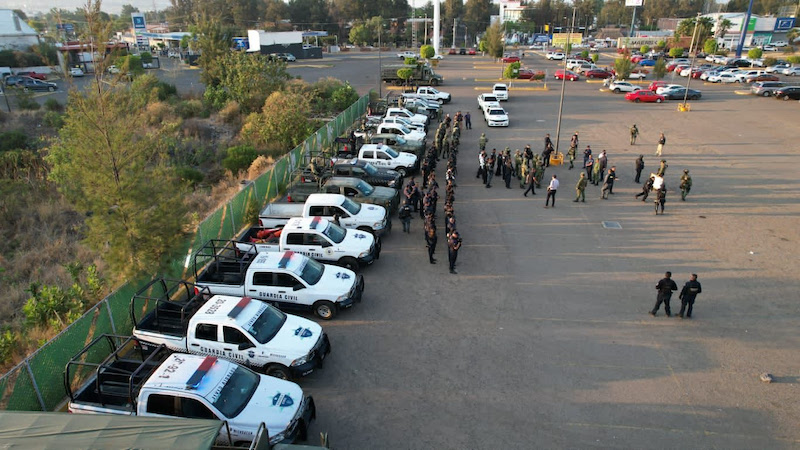 Operativo de seguridad en Morelia