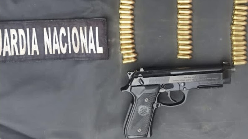 Pistola asegurada