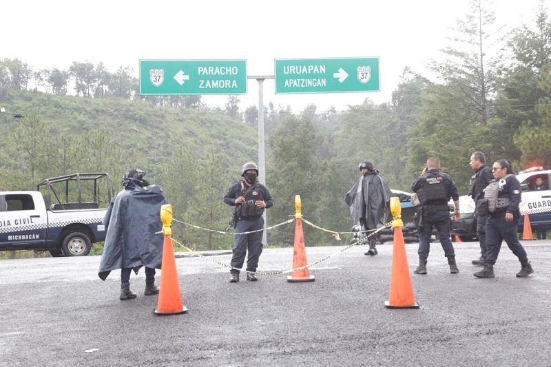 SSP, Bloqueos en Michoacán