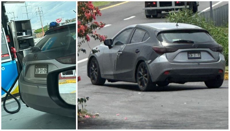 Auto de presuntos asaltantes