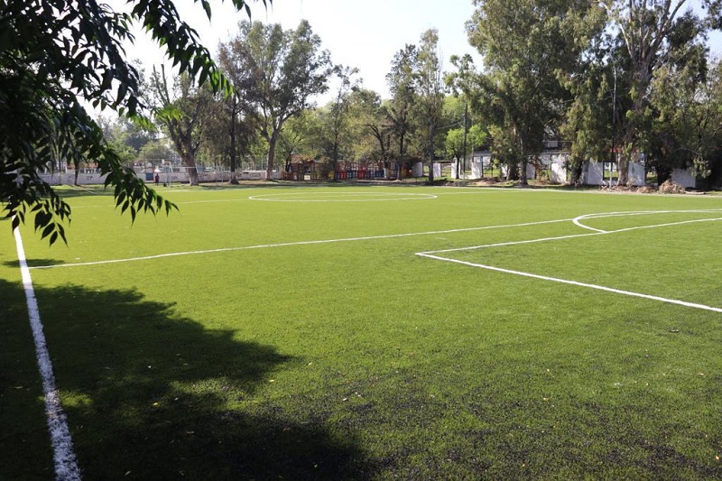 Rehabilitación de cancha, Futbol, Morelia