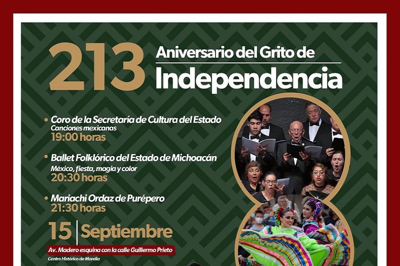 Ballet Folklórico, Michoacán, 15 de septiembre