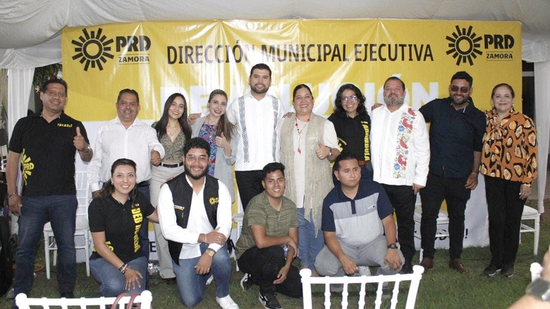 Octavio Ocampo, PRD Michoacán, Toma de protesta