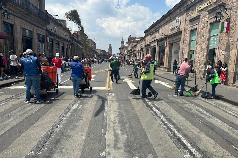 Morelia, limpieza