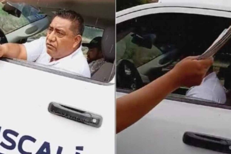 Policía Michoacán roba dinero