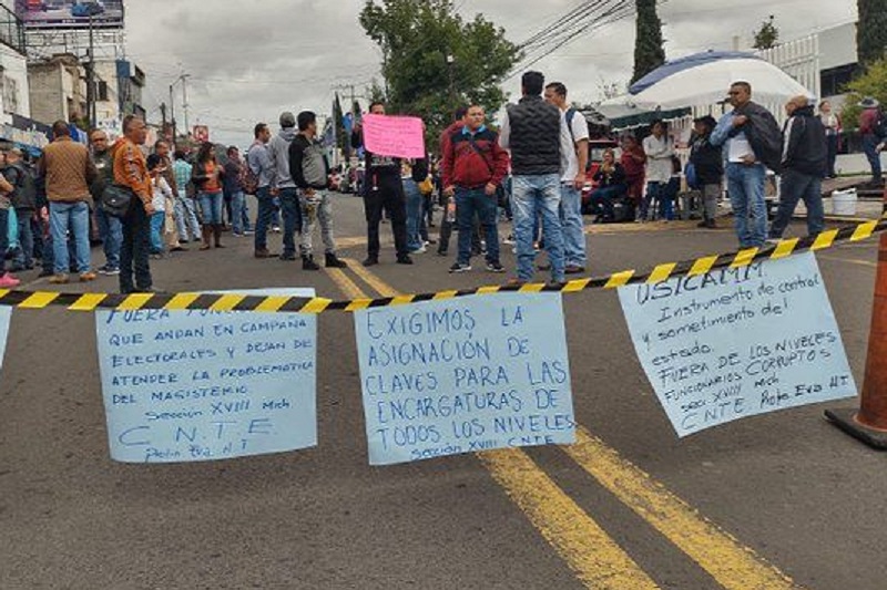Protesta de la CNTE, Morelia