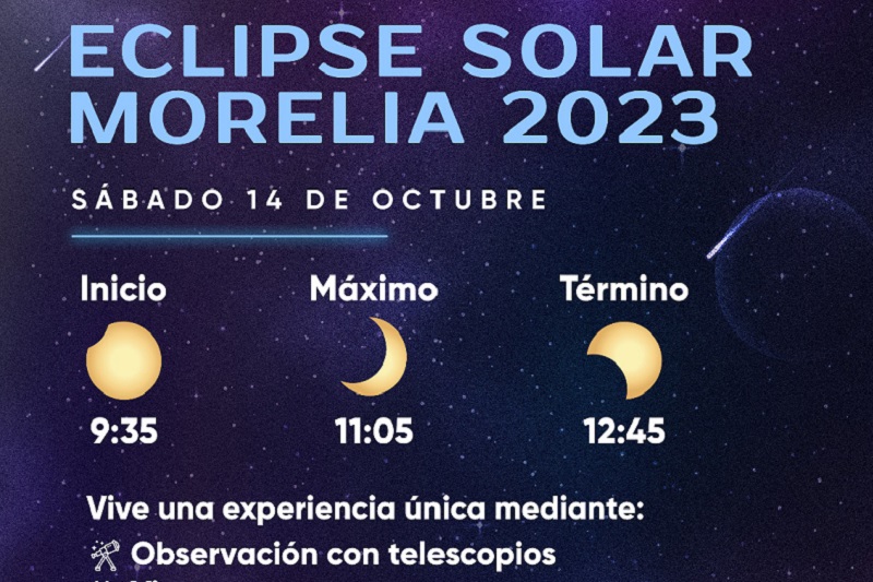 Gobierno de Morelia, UNAM, Eclipse solar