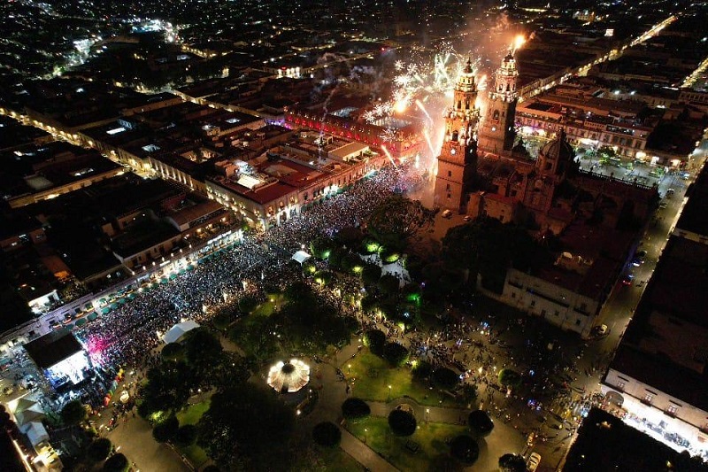 Encendido de Catedral, Morelia