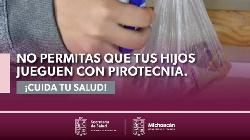 Pirotecnia, Diciembre, SSM Michoacán