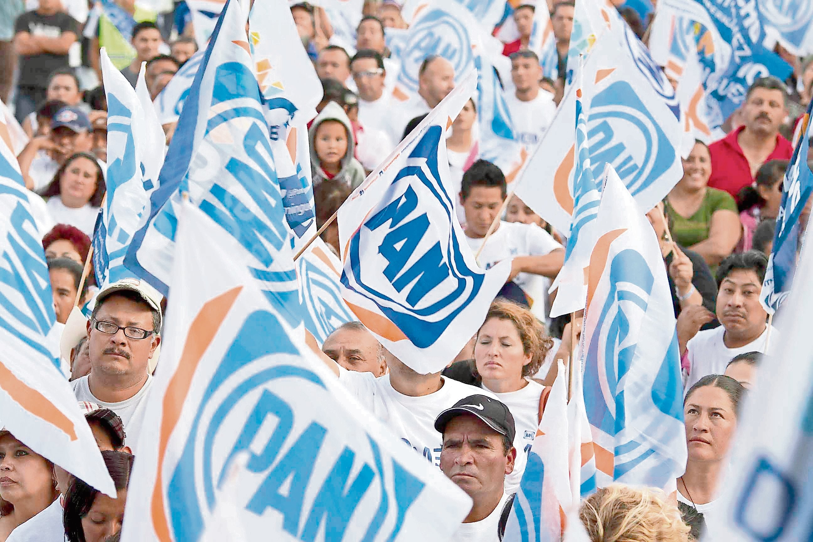Panistas, banderas, PAN