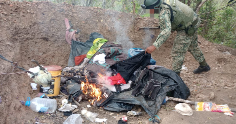 Destruyen campamento
