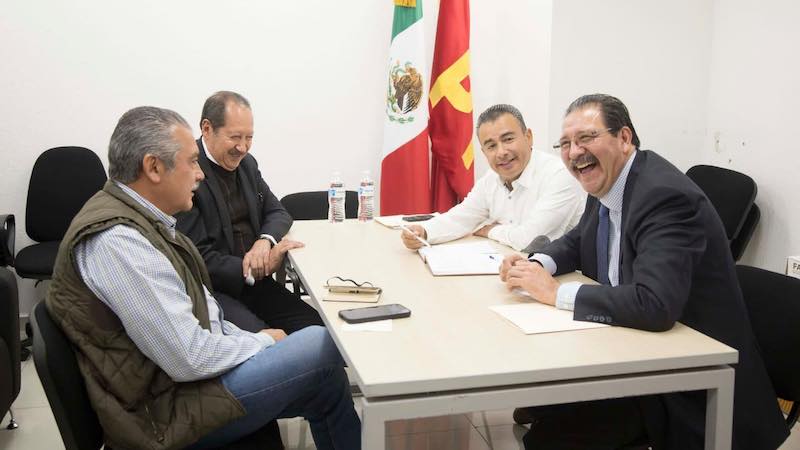 Raúl Morón, Leonel Godoy, Fidel Calderón, Reginaldo Sandoval