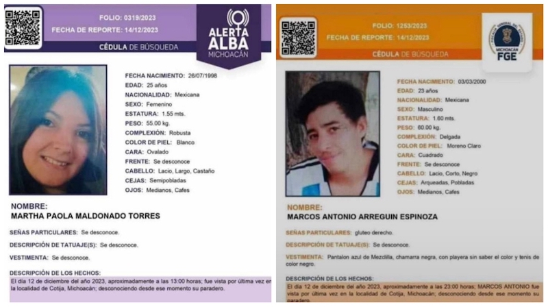 Jóvenes desaparecidos, Cotija