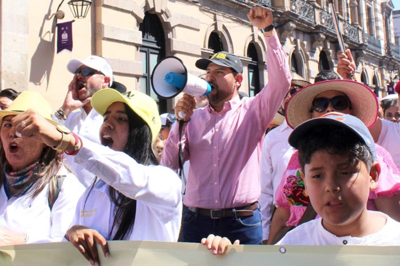 PRD Michoacán, Marcha del INE