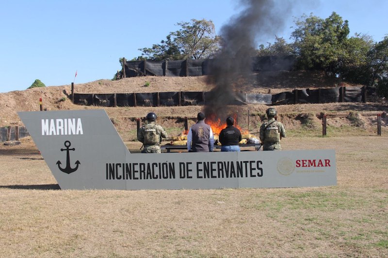 Droga incinerada, Semar