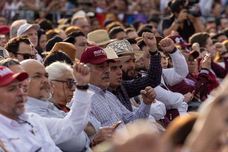 Raúl Morón, Morena, Claudia Sheinbaum, Arranque de campañas