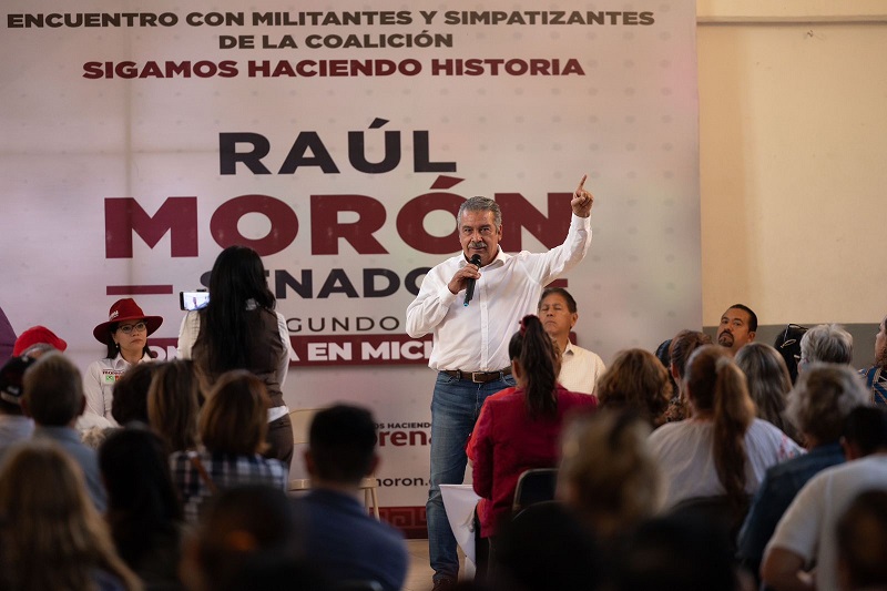 Claudia Sheinbaum, Raúl Morón, Morena