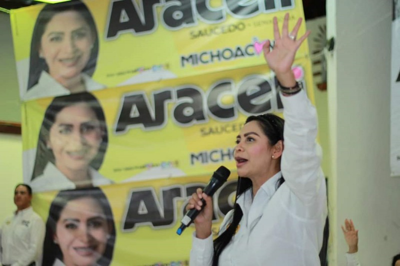 Araceli Saucedo, Fuerza y Corazón por México, Michoacán