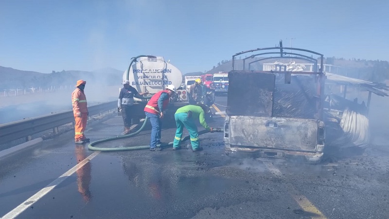 autopista Pátzcuaro-Cuitzeo, Incendio