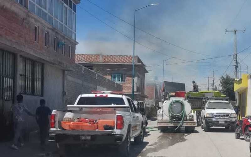 Incendio de bodega, Morelia