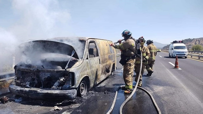 Incendio, Vehículo, Michoacán