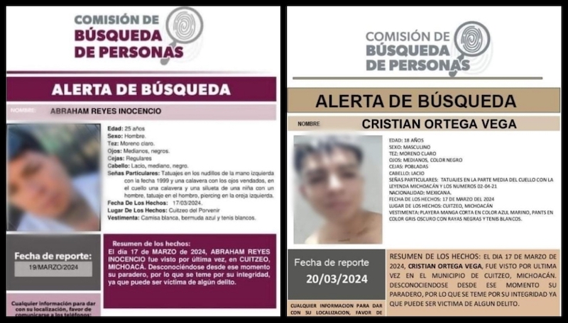 Jóvenes asesinados
