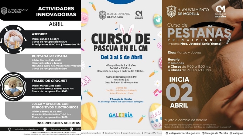 Colegio de Morelia, Cursos