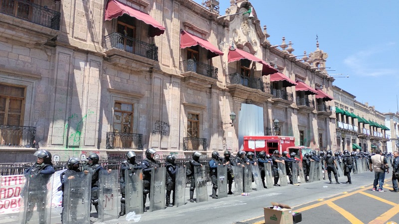 comuneros de Arantapekua, Morelia, Vandalismo
