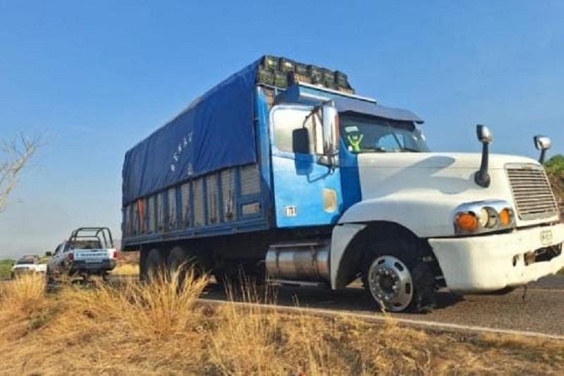 Camión cargado de limón, Intento de robo, Michoacán
