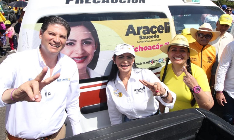 Araceli Saucedo, Morelia, Fuerza y Corazón por México