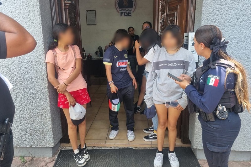 7 menores encontrados, Morelia