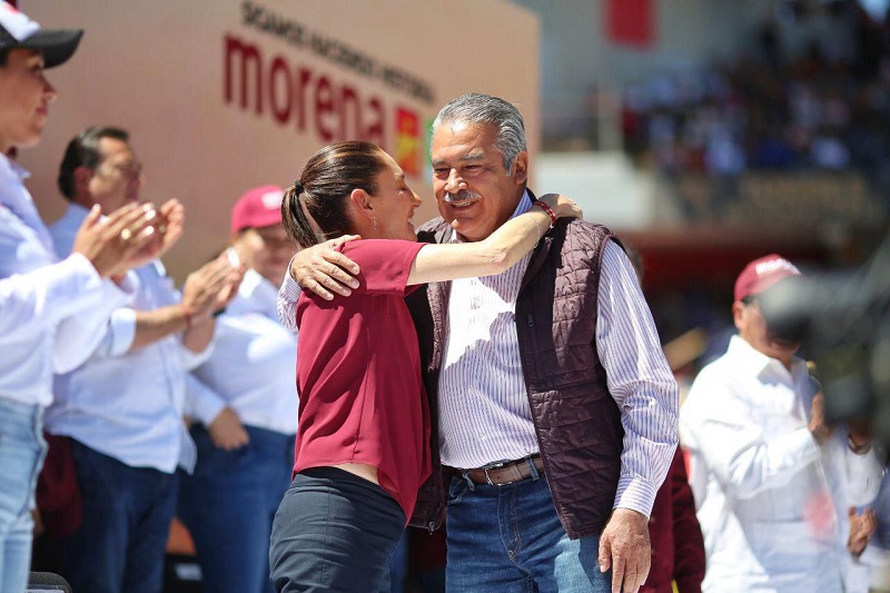 Claudia Sheinbaum, Raúl Morón, Michoacán, Morena