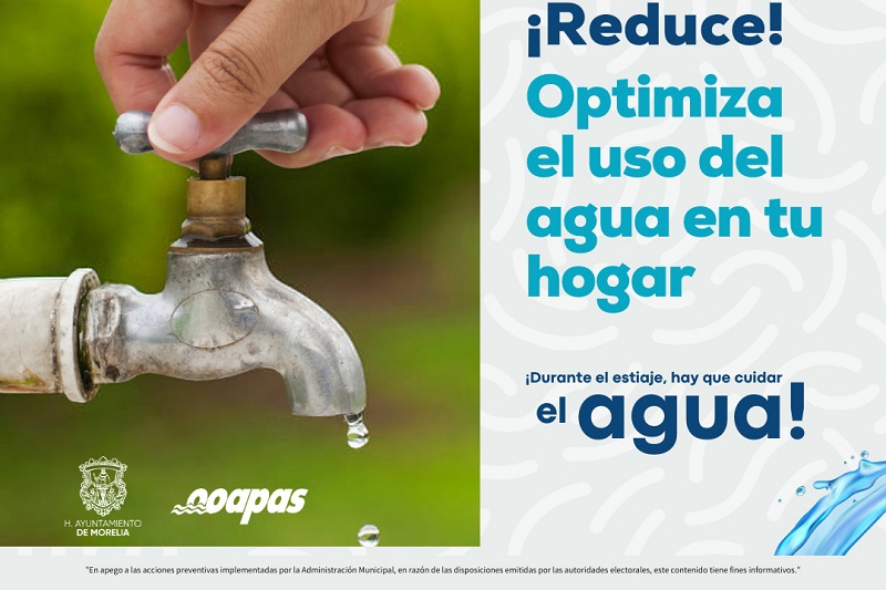 OOAPAS, cuidado del agua, Morelia