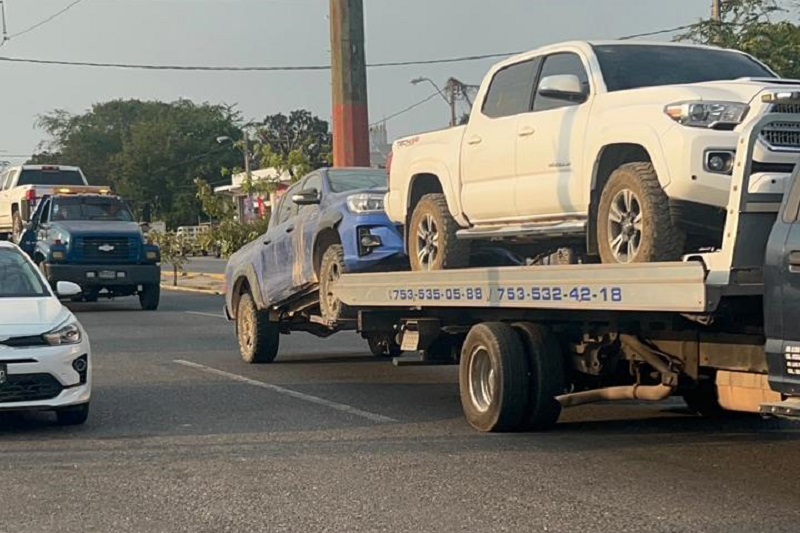 Camionetas decomisadas, Lázaro Cárdenas