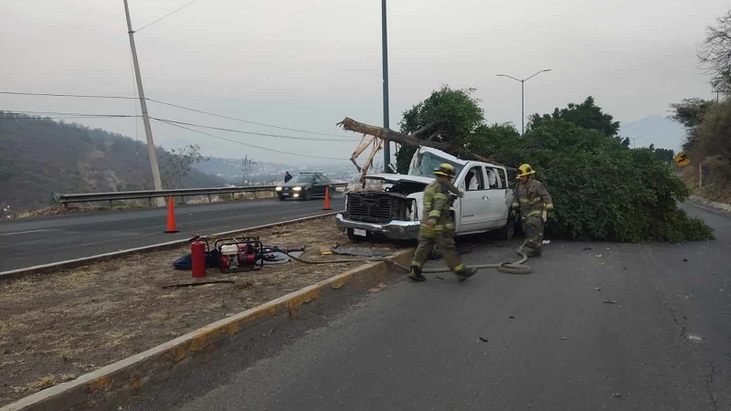 Fuerte choque en Morelia