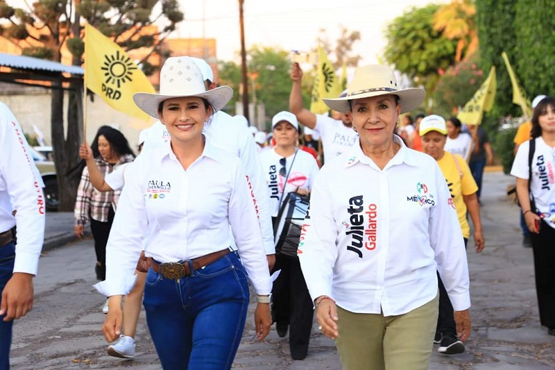 PRD, PRI, PAN, Julieta Gallardo