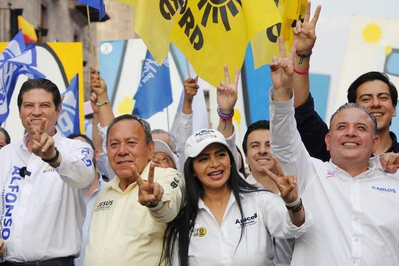 Alfonso Martínez, Jesús Zambrano, Araceli Saucedo, Carlos Quintana