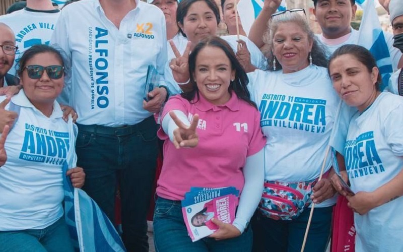 Andrea Villanueva, PAN, PRD