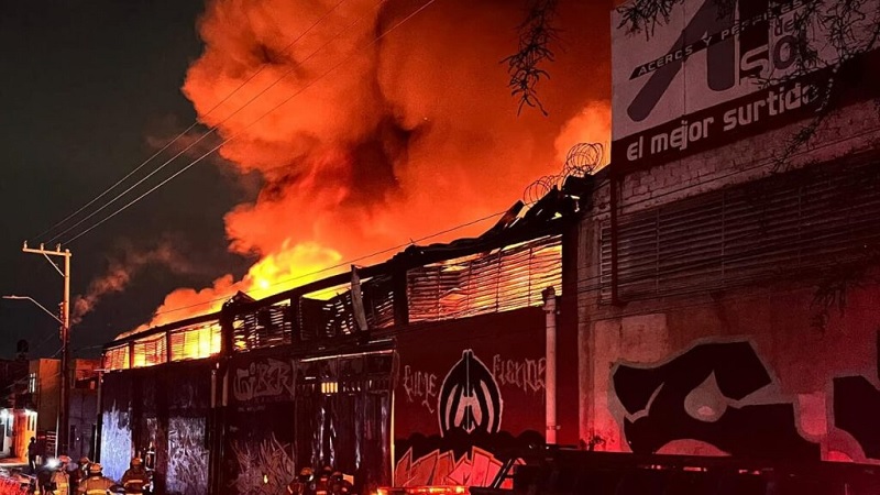 fábrica de textiles, León, Guanajuato, Incendio