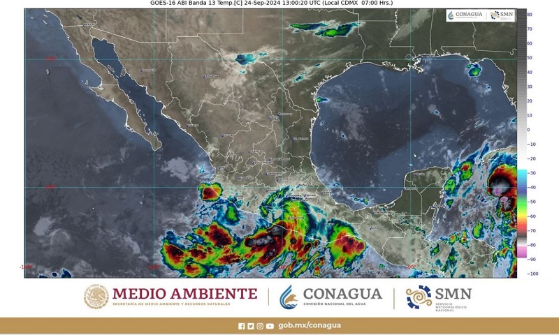 John, México, Lluvias