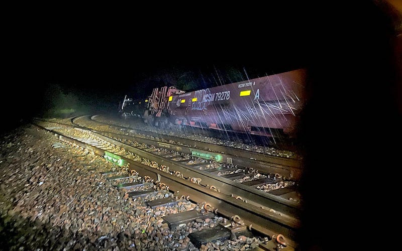 Se descarrila el tren