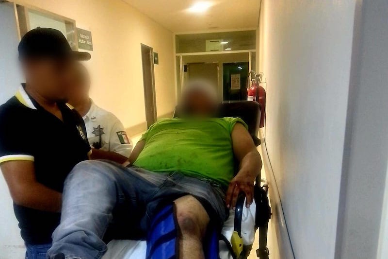 Motociclista lesionado